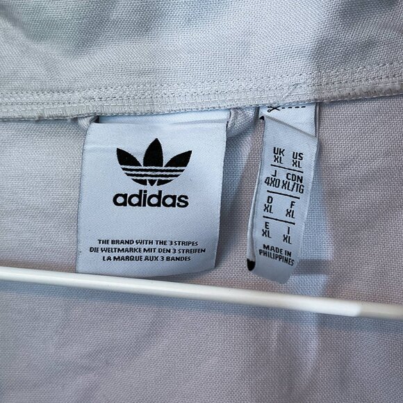 Adidas Anorak Jacket Kangaroo Pale Grey Unisex - Picture 8 of 8